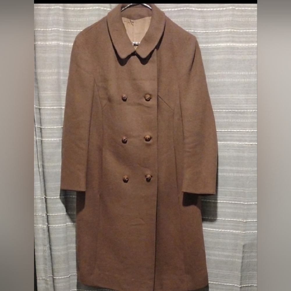 🇮🇹 Vintage Style Wool Coat Camel Color